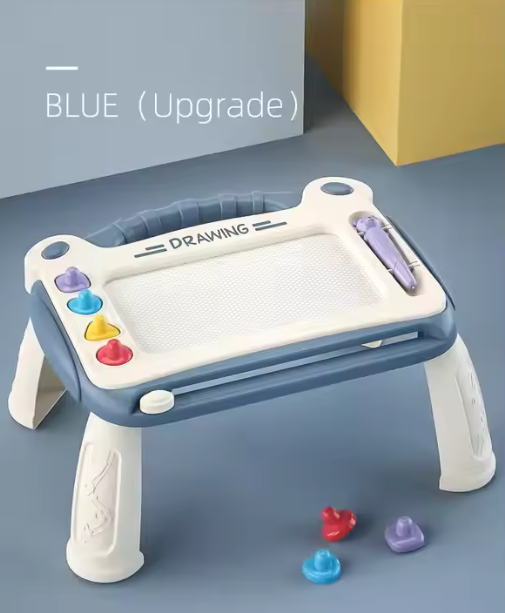 🖍️ Children's Reusable Magnetic Drawing Board – Portable Plastic Wordpad