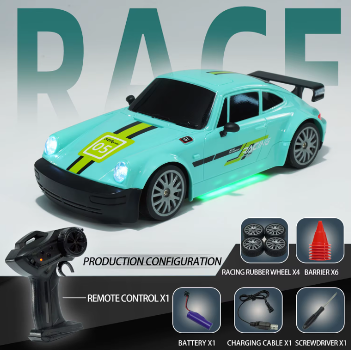 🚗 1:64 RC Mini Drift Car – High-Speed 4WD
