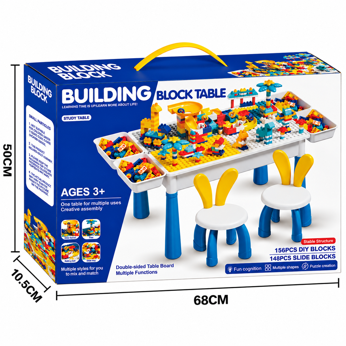 Building Block Table Set โ 85 & 304 Pieces