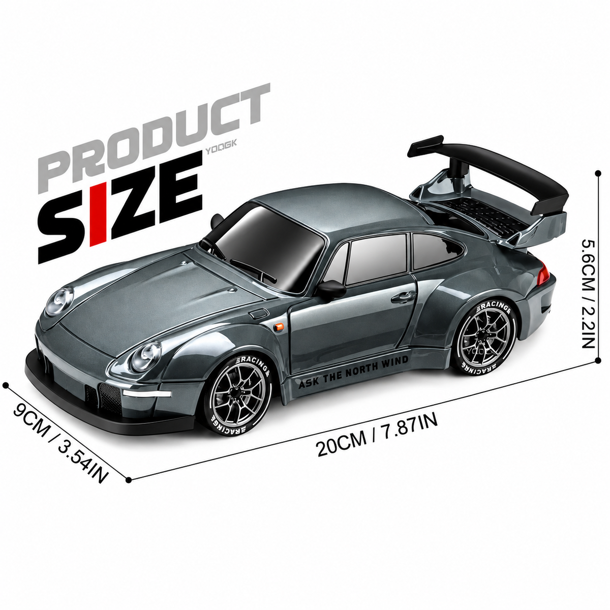 Mini RC Racing Car ā RC Sports Car with Standard & Flame Drift Options