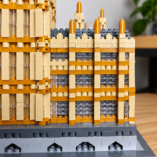 World Landmarks Mini Building Blocks – Great Pyramid, Big Ben & Leaning Tower of Pisa