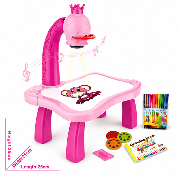 🎨 ArtGlow LED Projector Desk