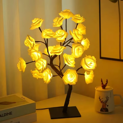 Colorful LED Rose Tree Lamp – Ambient Decorative Edition
