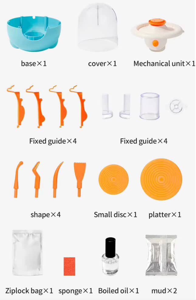 🎨 Mini Pottery Studio All-in-One Kids Ceramic Craft Set