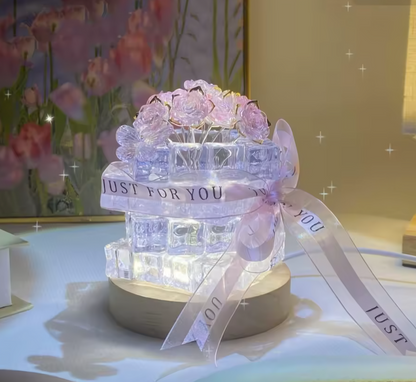 RoseGlow DIY Flower Lamp