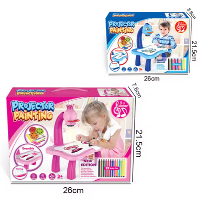 🎨 ArtGlow LED Projector Desk