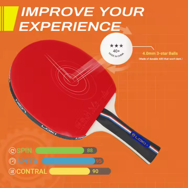 🏓 Retractable Net Table Tennis Racket Set