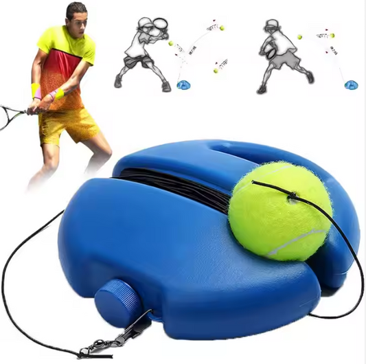 Tennis Training Set: Racket with Rebounder & Elastic Rope Ball Trainer