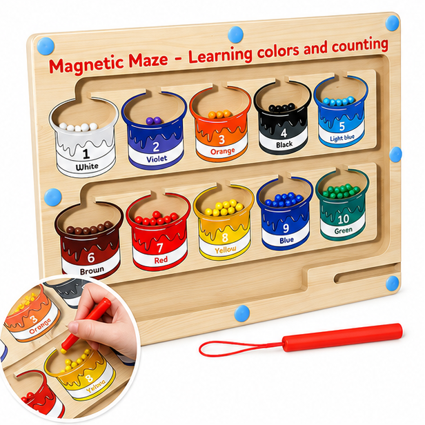 🎨 Color Classification & Counting Board Matching Toy
