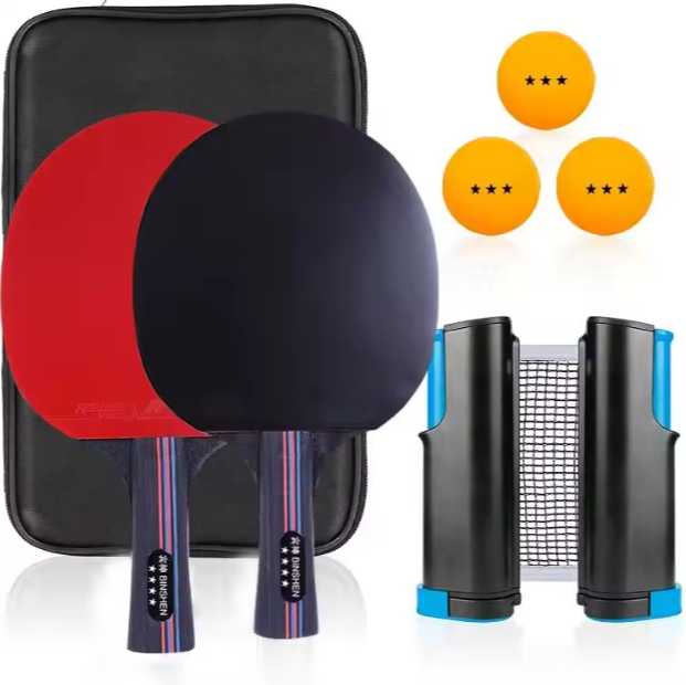 🏓 Retractable Net Table Tennis Racket Set