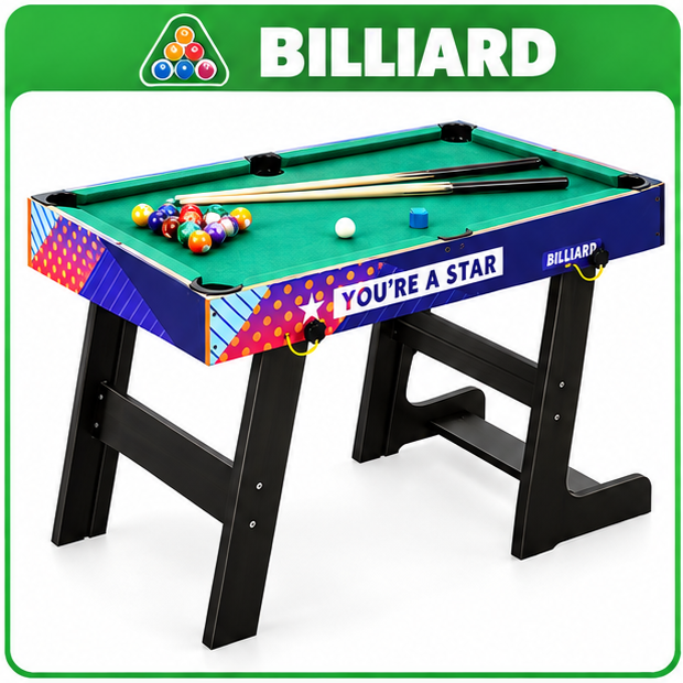 4-in-1 Multi-Game Table – Babyfoot, Billiard & More