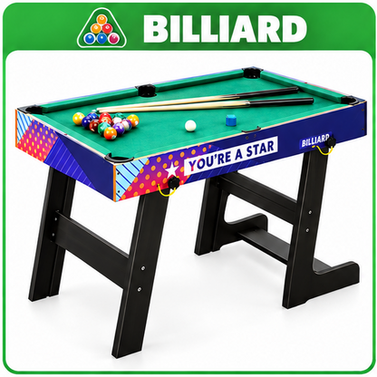 4-in-1 Multi-Game Table – Babyfoot, Billiard & More