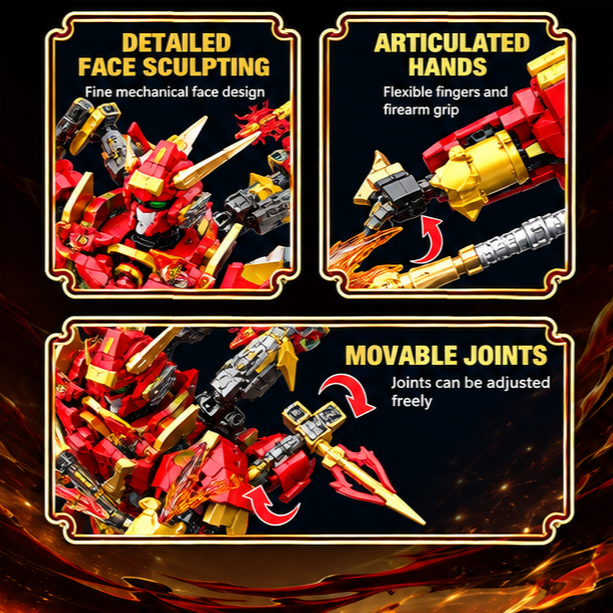 Legendary Mecha Building Block Sets – Nezha, Zhao Yun & Liu Bang
