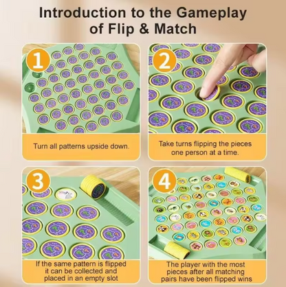 Animal Flip & Match Board Game – Educational Edition
