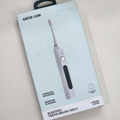 Green Lion 4‑Head Sonic Electric Toothbrush — Gen‑2