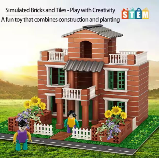 🌿 Garden Villa DIY Building Block Set – 165 & 440 Pieces Editions