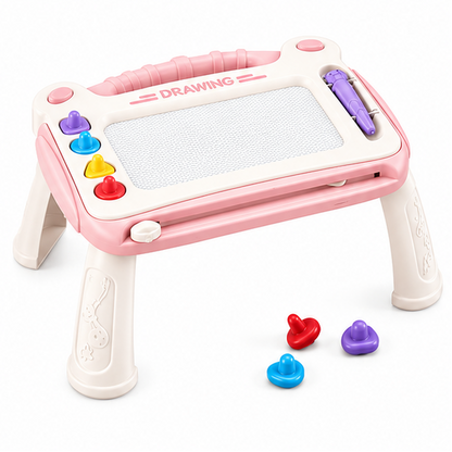 🖍️ Children's Reusable Magnetic Drawing Board – Portable Plastic Wordpad