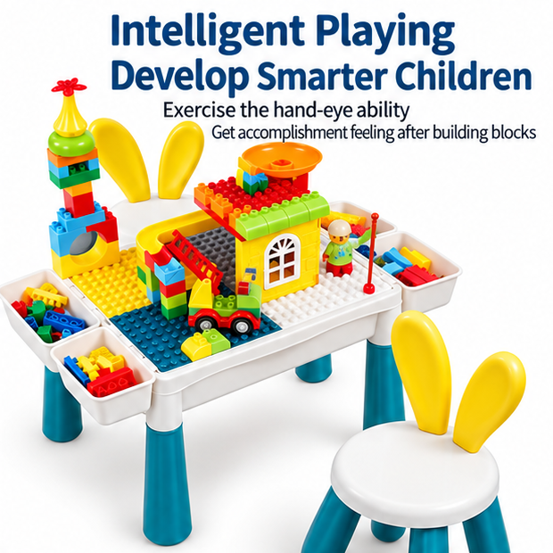 Building Block Table Set – 85 & 304 Pieces