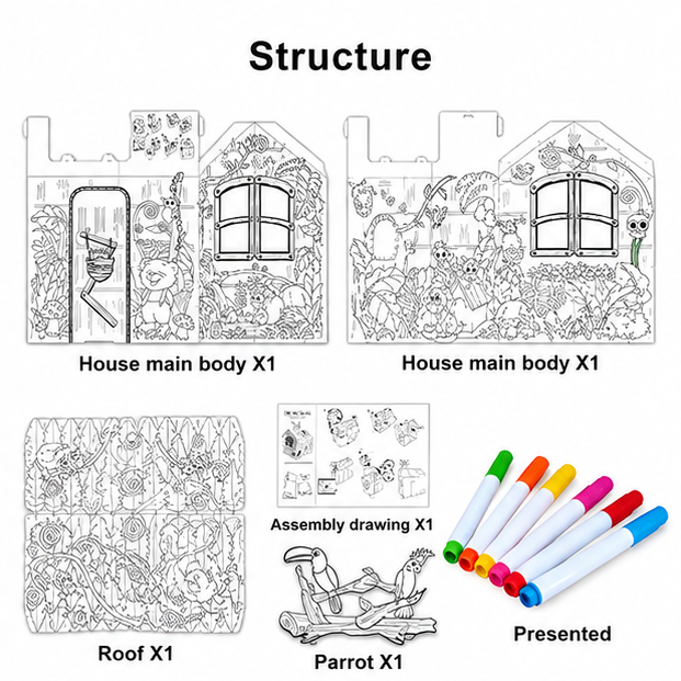 DIY Doodle House – Creative Kids Playhouse