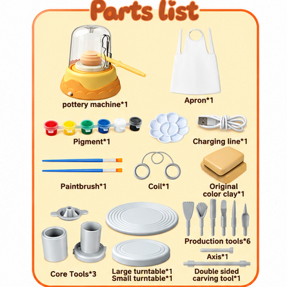 Mini Pottery Studio – DIY Clay Craft Set