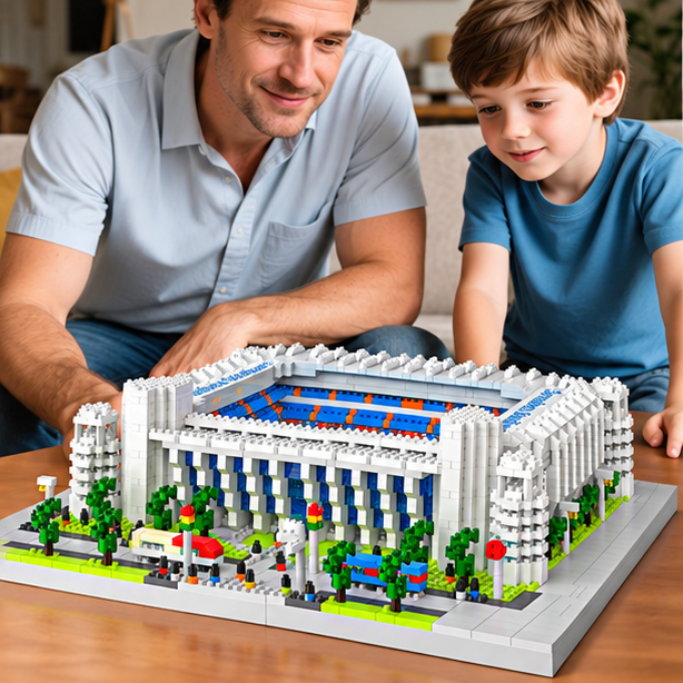 Football Stadium Building Block Sets – Real Madrid Bernabéu & FC Barcelona Camp Nou