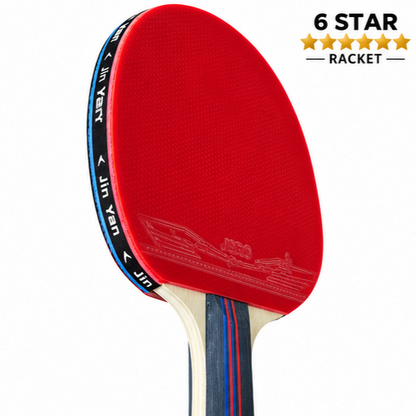 Table Tennis Racket & Net Set – 3-Star & 6-Star