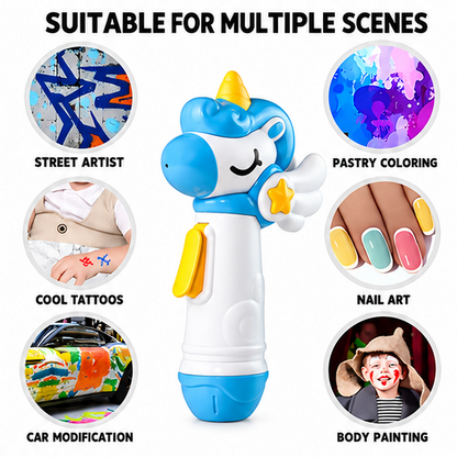 Unicorn Electric Spray Art Pen Set – 6 Colors