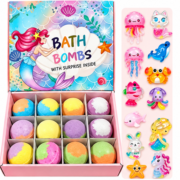Bath Bomb Gift Set – Surprise Toy Inside
