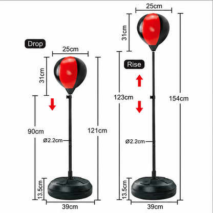 Freestanding Boxing Speed Bag Set