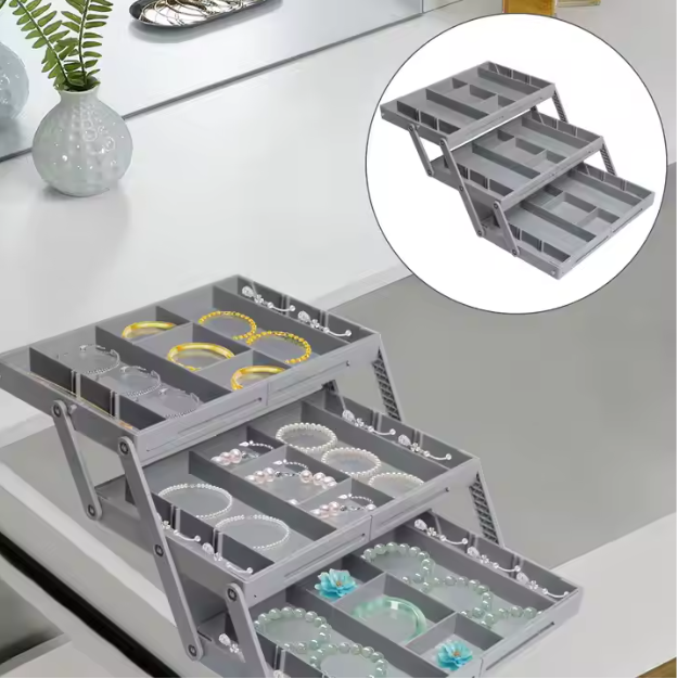 StashSpace 3‑Tier Jewelry & Accessory Drawer Organizer