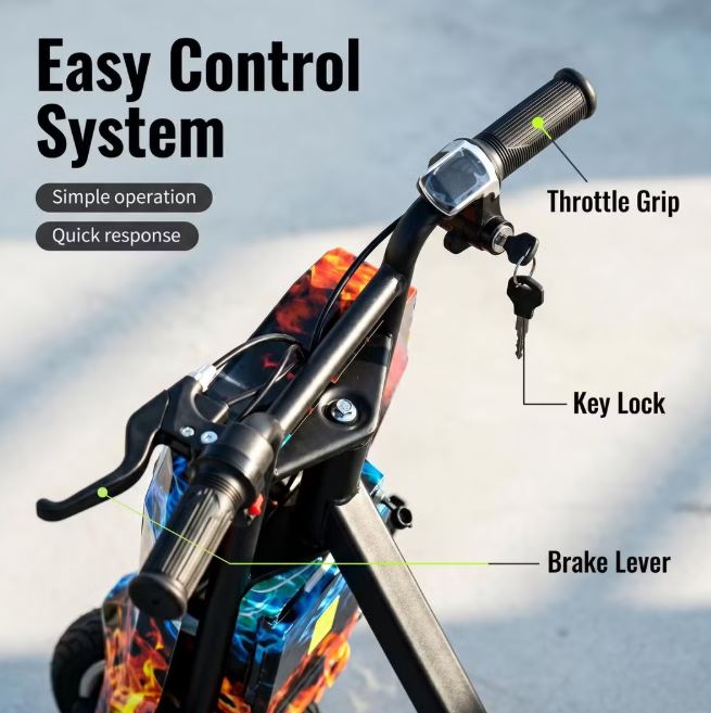Electric Drift Trike Scooter – Adjustable 3-Wheel Ride with Bluetooth & LED Lights