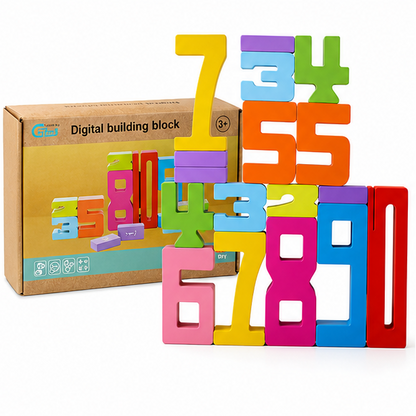 Number Stack Balance Blocks – 20-Piece Educational Edition