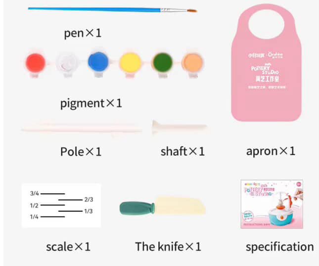 🎨 Mini Pottery Studio All-in-One Kids Ceramic Craft Set