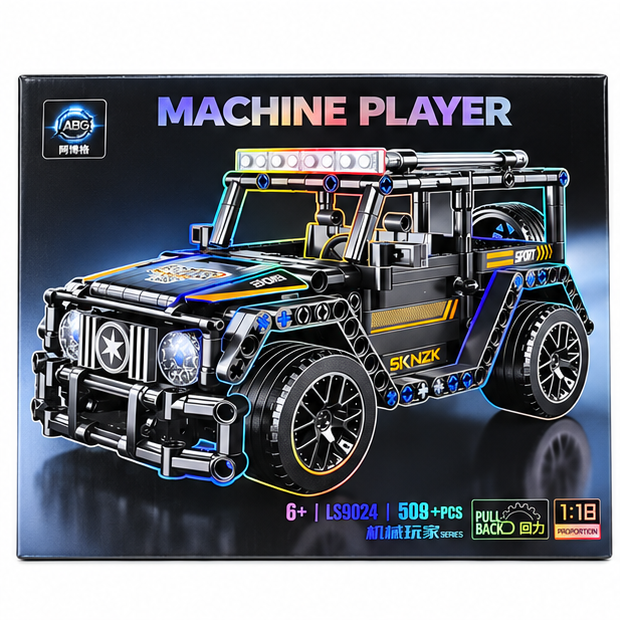 1:18 Building Block Cars – Racing, Sports, Off-Road & Police Car Sets