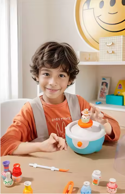 🎨 Mini Pottery Studio All-in-One Kids Ceramic Craft Set