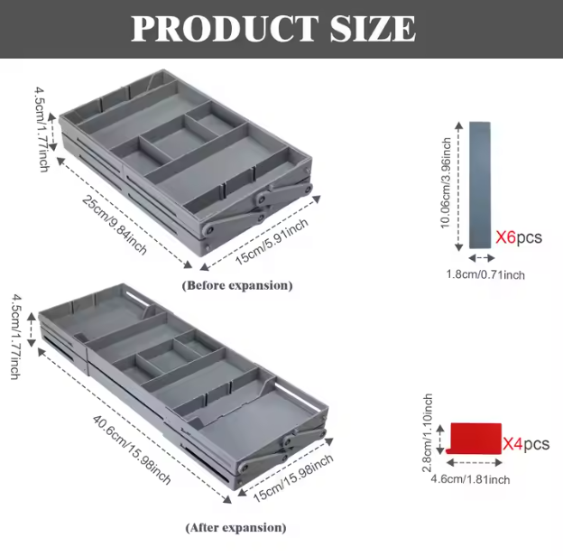 StashSpace 3‑Tier Jewelry & Accessory Drawer Organizer