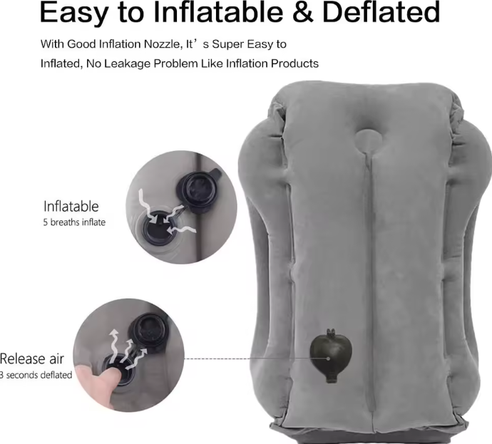  Inflatable Travel & Home Support Pillow – Multifunction Edition