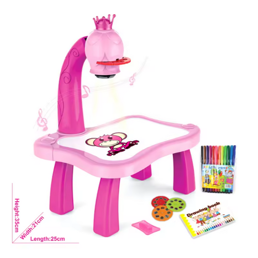 🎨 ArtGlow LED Projector Desk