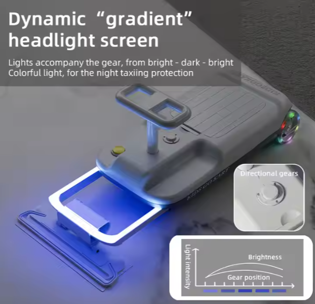 Kids Electric Ride-On Cleaning Car – 12V Foldable Mini Floor Sweeper