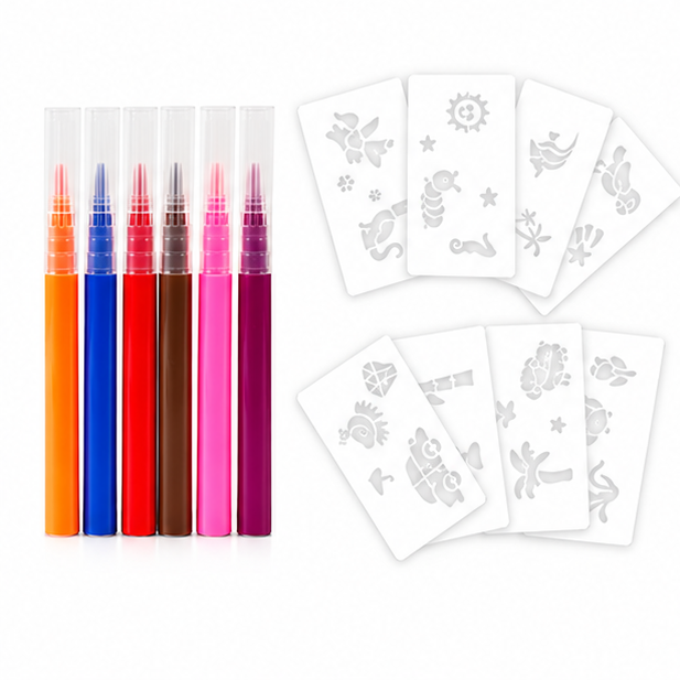 Unicorn Electric Spray Art Pen Set – 6 Colors