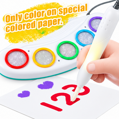 Magic Light Pen Art Set – 21 Magical Papers