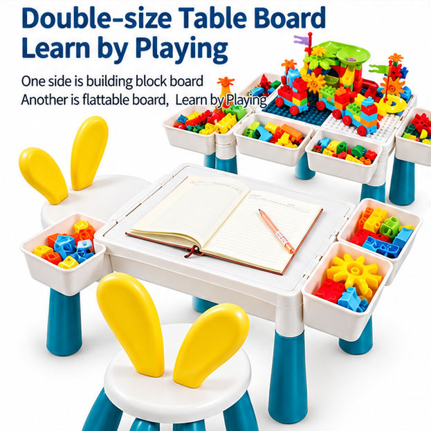Building Block Table Set – 85 & 304 Pieces