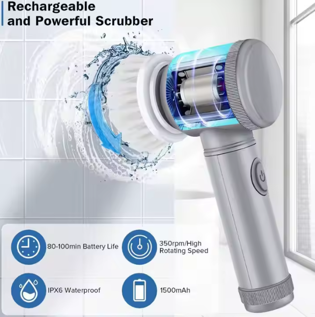 PowerScrub Electric Spin Brush Set