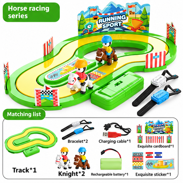 Motion-Sensing Horse Racing Track Set