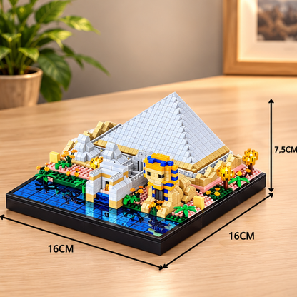World Landmarks Mini Building Blocks – Great Pyramid, Big Ben & Leaning Tower of Pisa