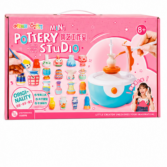 🎨 Mini Pottery Studio All-in-One Kids Ceramic Craft Set