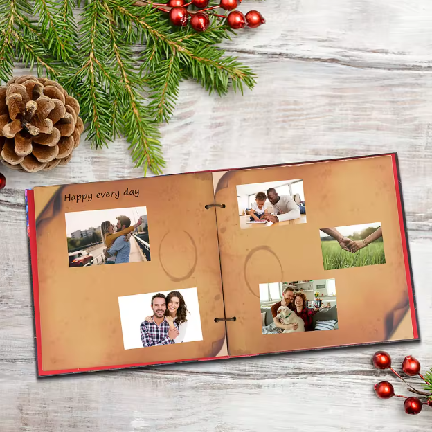 “Our Adventure” DIY Scrapbook Album – Retro Edition