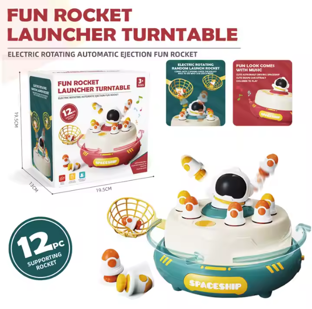 Flying Disc Launcher Toy for Kids