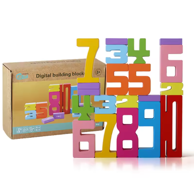 Number Stack Balance Blocks – 20-Piece Educational Edition