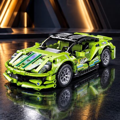 1:18 Building Block Cars – Racing, Sports, Off-Road & Police Car Sets
